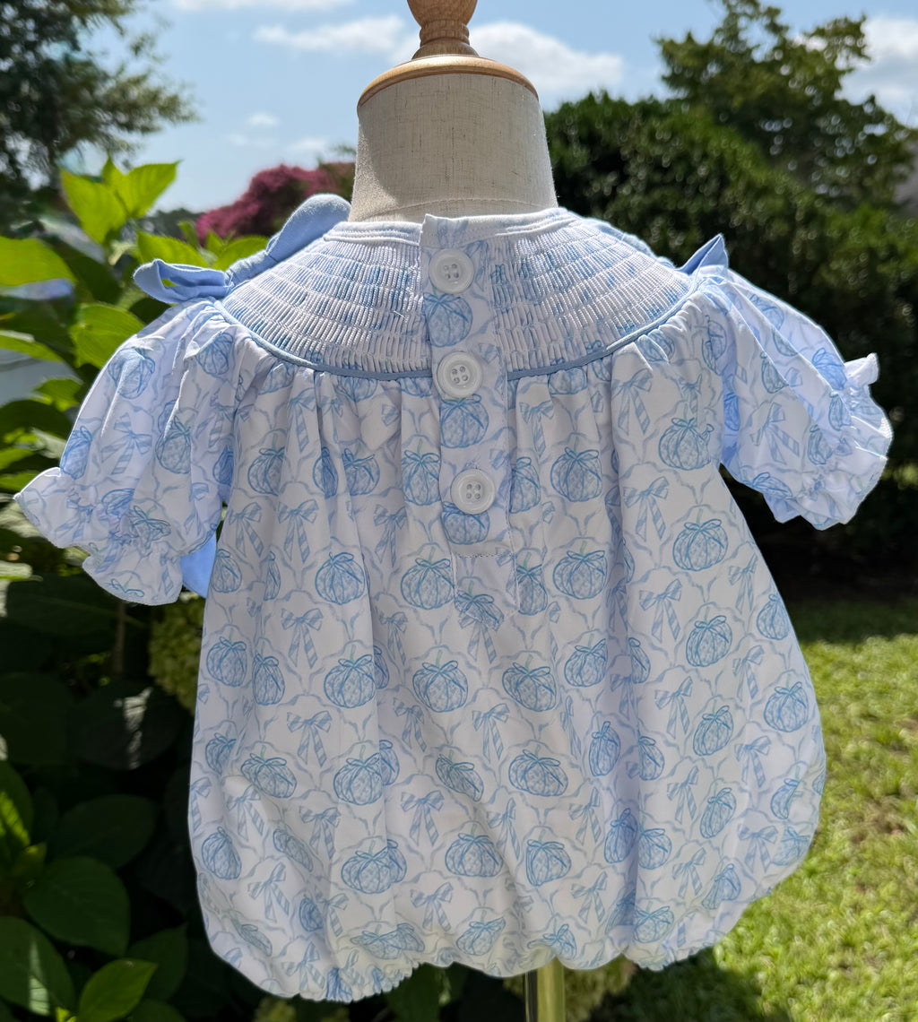 Girls Little Blue Pumpkin Bubble