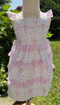Girls Blossoms and Bows Ruffle Dress