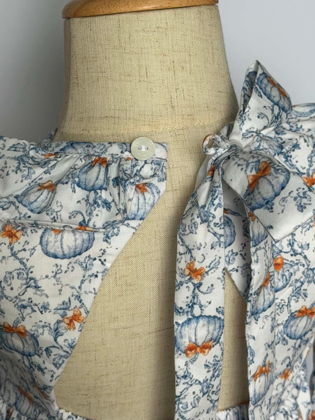 Girls Little Blue Pumpkin Open Back Set